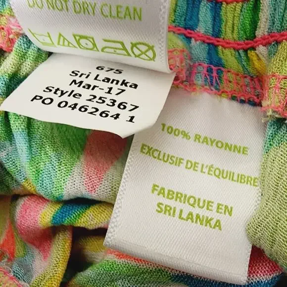 Lilly Pulitzer Kat Flowy Shorts Tiki Pink Neon Print - Small NWOT Style 25367 - Picture 8 of 8